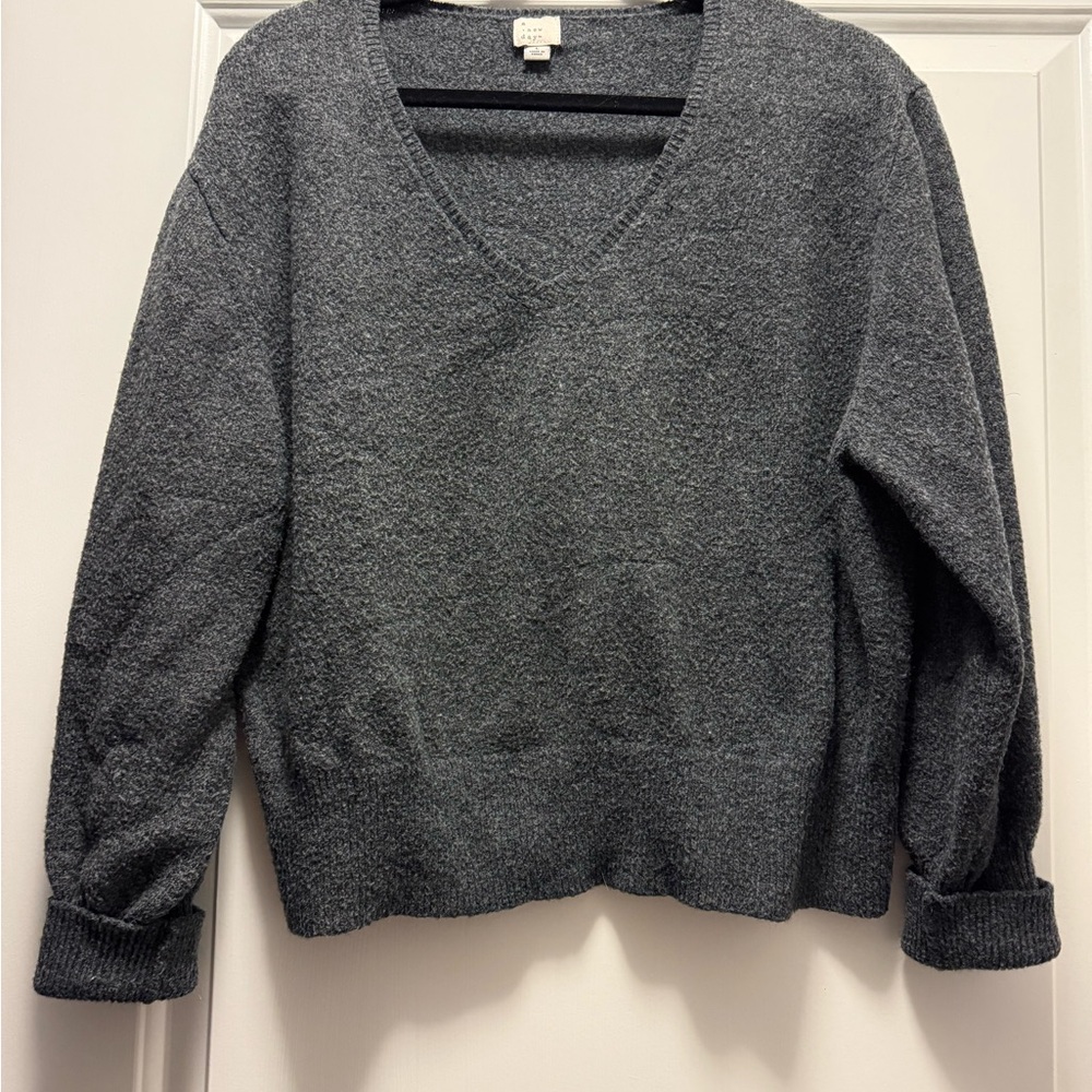 a new day Charcoal V-Neck Sweater
